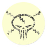 Electro Skull Stickers