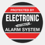 Electronic Alarm System Stickers