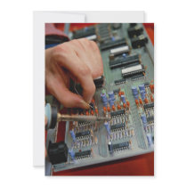 Electronic circuit board assembly invitations