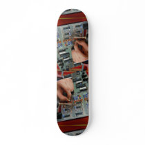 Electronic circuit board assembly skateboard decks