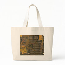 electronic circuit board tote bag