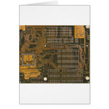 electronic circuit board greeting card