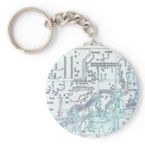 electronic circuit key chain