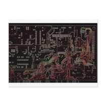 electronic circuit post card