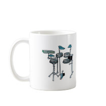 electronic drum set coffee mugs
