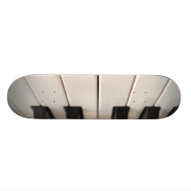 Electronic piano keyboard skate boards