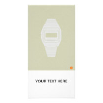 Electronic watch picture card