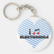 Electronica fan keychain