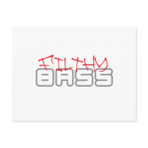 Electronica Rave Dubstep Electro Drum and Bass Postcard