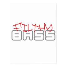 Electronica Rave Dubstep Electro Drum and Bass Postcard