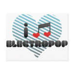 Electropop fan postcards