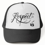 elefent industries Tattoo Script Respect Hats