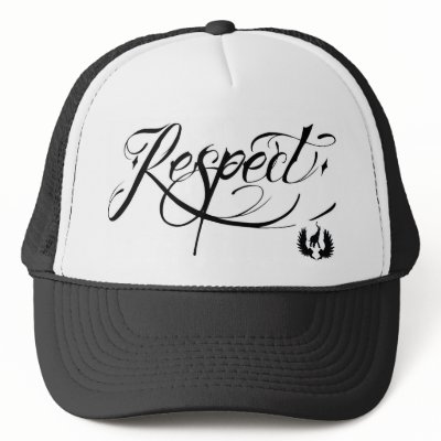 elefent industries Tattoo Script Respect Hats by ninjacruze
