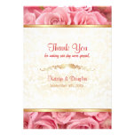 Élégance de rose de rose - Merci Faire-part Personnalisé
