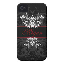 Élégance foncée customisée étuis iPhone 4