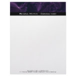Elegance II · Fractal Art · Purple & Black Customized Letterhead