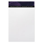 Elegance II · Fractal Art · Purple & Black Stationery Paper
