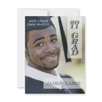 Elegant 2011 Graduation Name Photo Card Announcements by monogramgallery