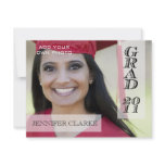 Elegant 2011 Graduation Name Photo Cards invitations