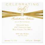 Elegant 60th Birthday Party Invitations