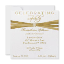 Elegant 70th Birthday Party Invitations