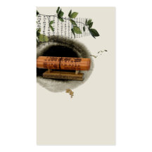 elegant abstract chinese style business card temp