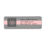 Elegant Address Labels Three Monograms Weddings