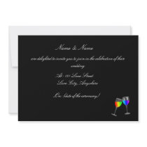 Elegant and Classy Gay Wedding Invitation