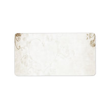 Elegant Antique Gold Vintage Wedding Address Label