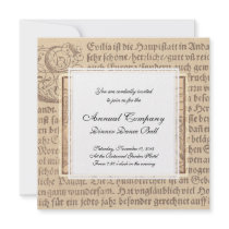 Elegant Antique Map of Seville / Sevilla Spain Invitations