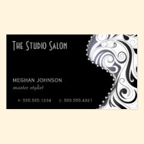 Elegant Appointment Business Card Black business cards