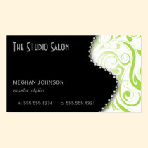 Elegant Appointment Business Card Lime business cards