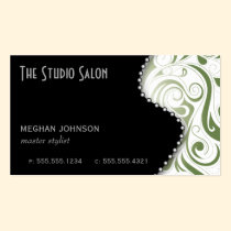 Elegant Appointment Business Card Sage business cards