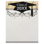 elegant art nouveau flowers floral letterhead design