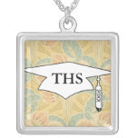 elegant art nouveau flowers floral pendant