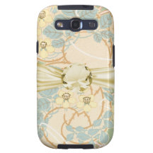 elegant art nouveau summer floral pattern galaxy s3 covers