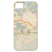 elegant art nouveau summer floral pattern iPhone 5 cover