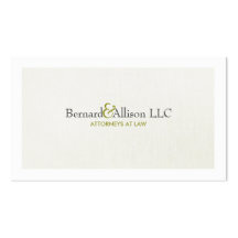 Elegant Attorney Subtle Linen Look Business Card