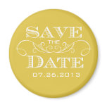 Elegant Bamboo Save the Date Magnet