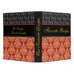 Elegant Baroque Damask Favourite Recipes Cookbook