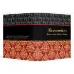Elegant Baroque Damask Restaurant Reservation Book binders