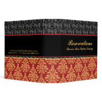 Elegant Baroque Damask Restaurant Reservations 2"
