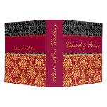 Elegant Baroque Damask Wedding Album Notebook Vinyl Binders