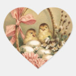 ELEGANT BASKET ,CHICKENS,FLOWERS AND EASTER EGGS STICKERS