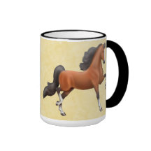 Elegant Bay Saddlebred Horse Mug