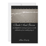 Elegant Beach Love Heart Wedding Invitation