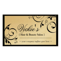 Elegant Beauty Salon Business Card