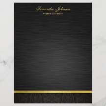 Elegant Black and Gold Flyers