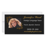 Elegant black and gold Photo Cards