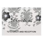 elegant black and white damask business card template